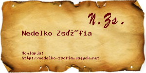 Nedelko Zsófia névjegykártya