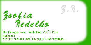 zsofia nedelko business card